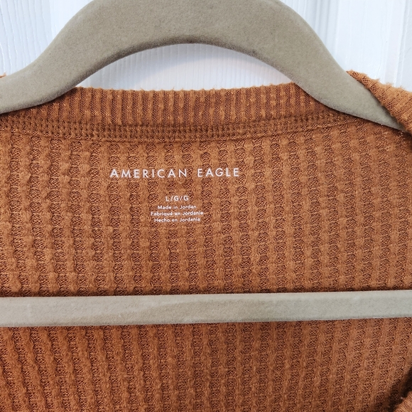 American eagle burnt orange waffle tunic - Picture 2 of 3